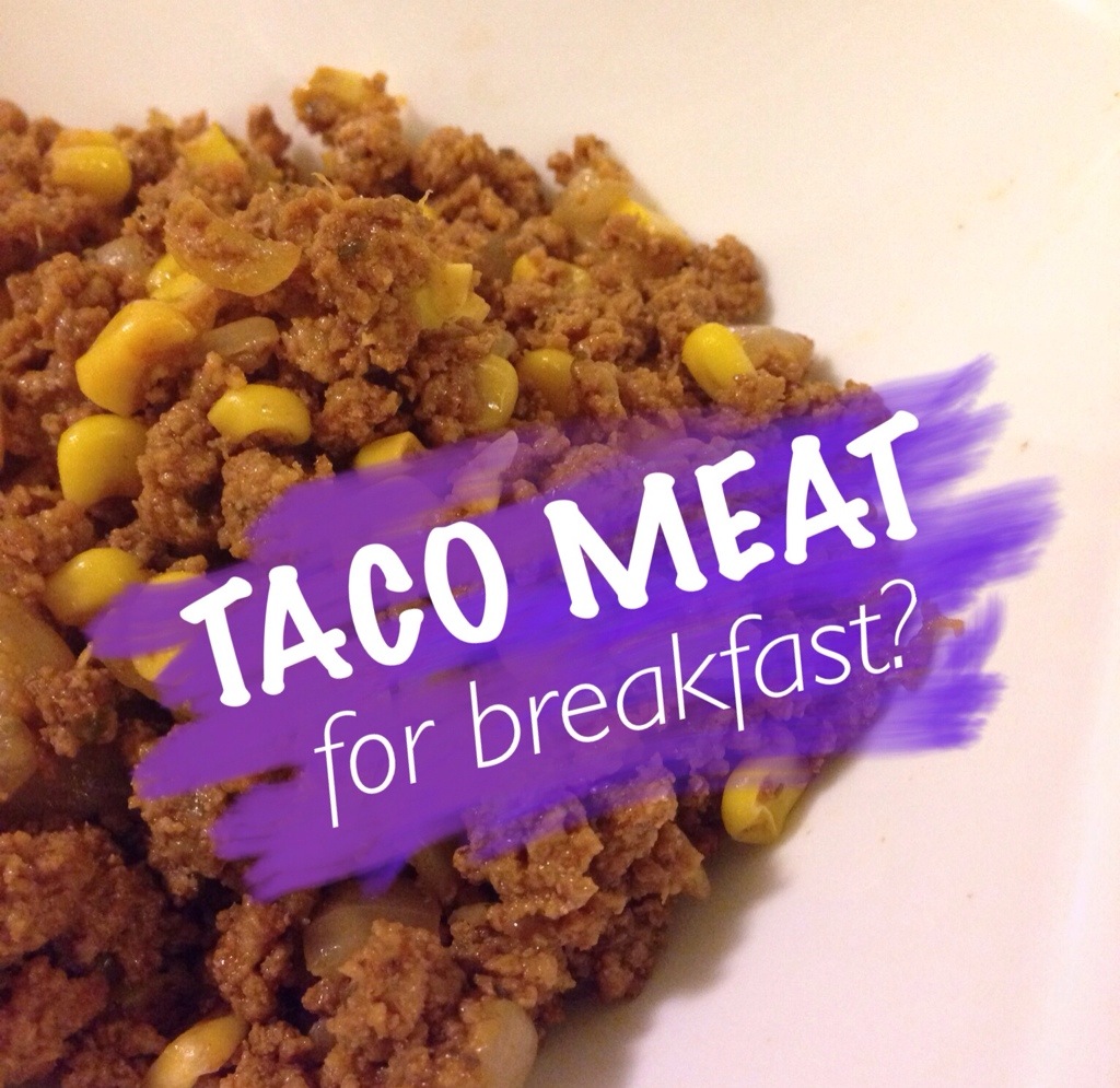 Challenge Your Breakfast Beliefs - healthy ADHD diet - taco meat for breakfast recipe - high protein less carbs sugars